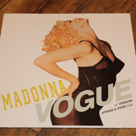 Other - RARE Madonna Vogue 12" Record Maxi Single Vinyl w/ Rare Banned Poster